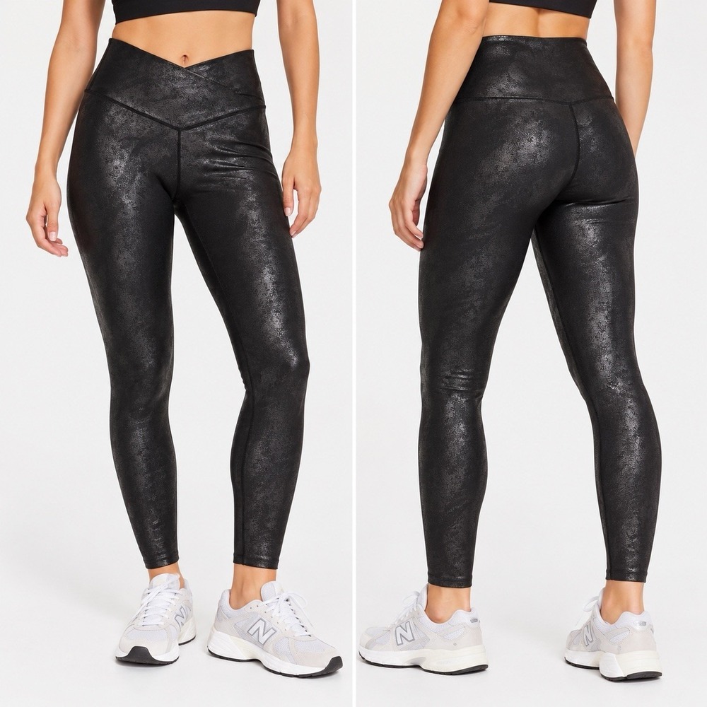 OFFLINE by Aerie The Hugger Crossover High Waisted Leggings Black XL Long